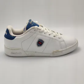 Reebok Womens NPC Shield Flow Retro Leather Trainers - White - UK 4.5