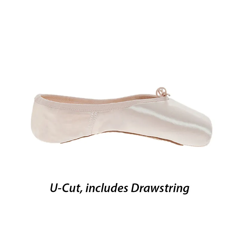 Russian Pointe Rubin U-Cut Drawstring Pointe Shoes - Flexible Hard Shank