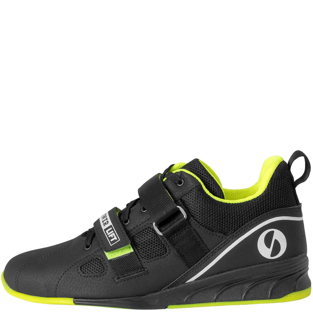 SABO PowerLift weightlifting shoes - Black/Lime (small sizes)