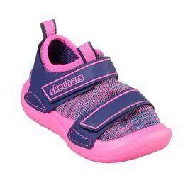 Skechers Toddlers Flex Play Triple Fit Playdate Strides Navy Pink NOT RETURNABLE