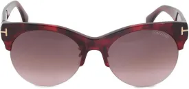 Tom Ford Edie Sunglasses FT0428 01A, Black Frame, Grey Lens, 68