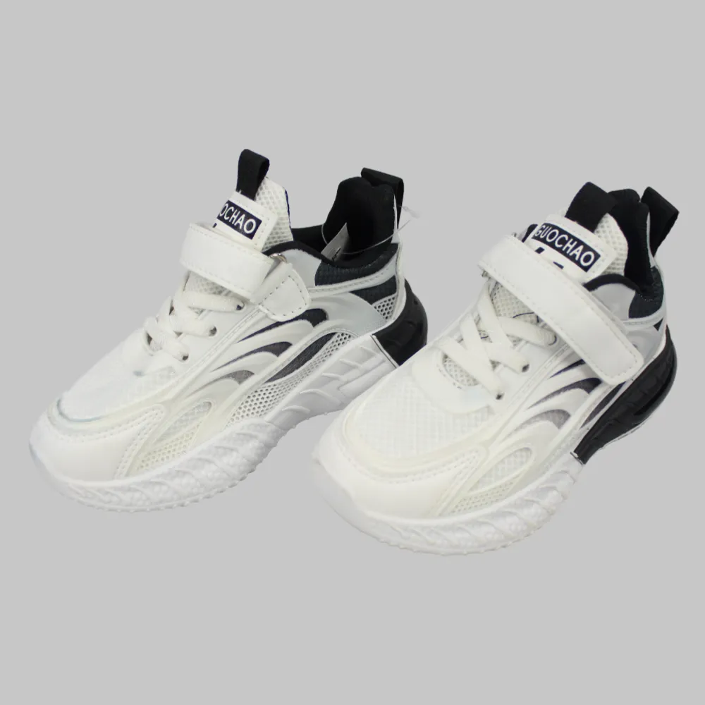 Unisex White/Black Sneakers