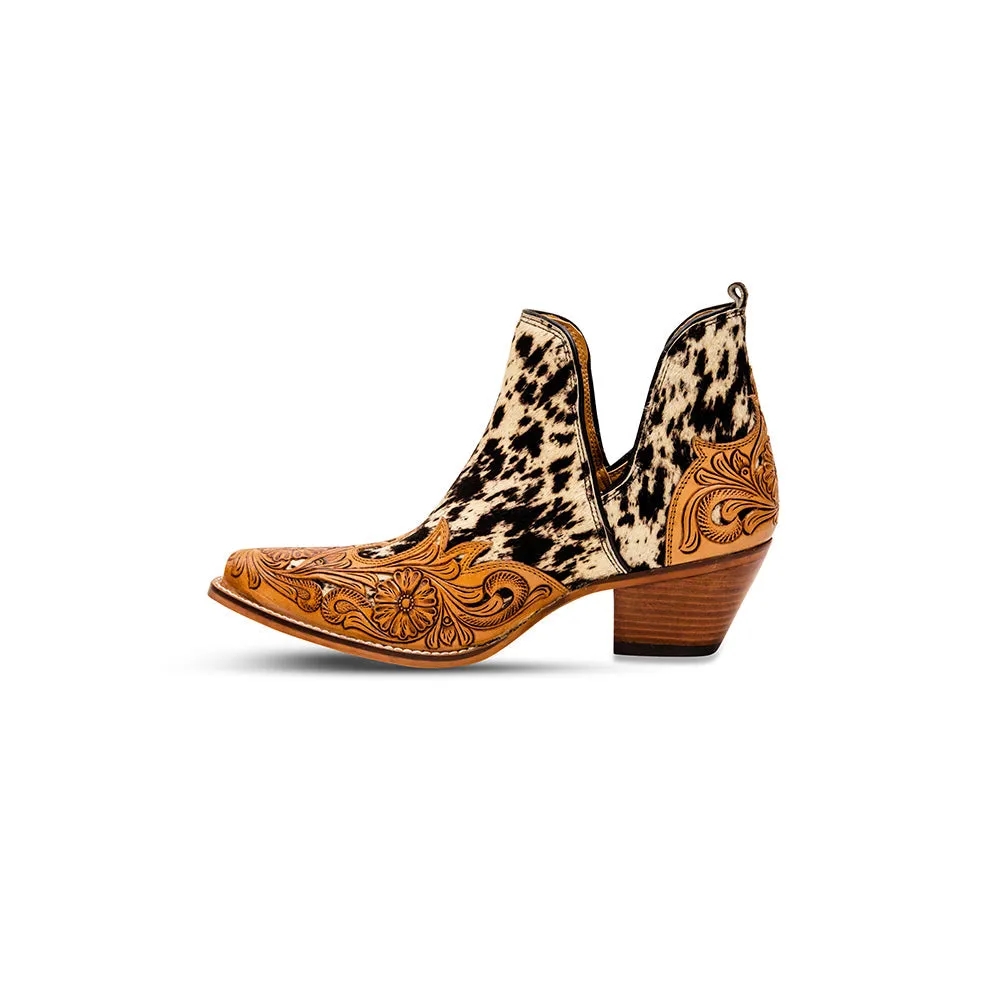 West Street Western Hand-Tooled Booties