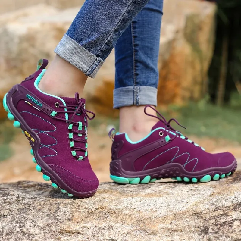 Women Summer Hiking Mountain Climbing Sneakers Fashion Non-slip Hunting Hike Shoes - WHS50202