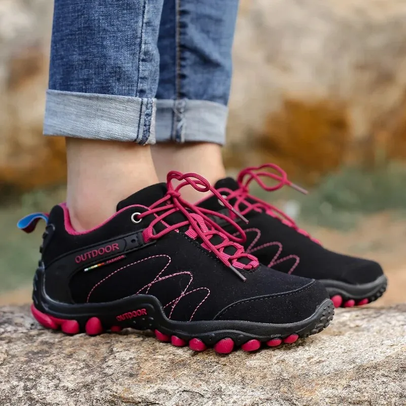 Women Summer Hiking Mountain Climbing Sneakers Fashion Non-slip Hunting Hike Shoes - WHS50202