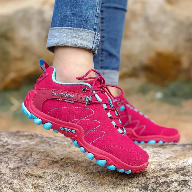 Women Summer Hiking Mountain Climbing Sneakers Fashion Non-slip Hunting Hike Shoes - WHS50202