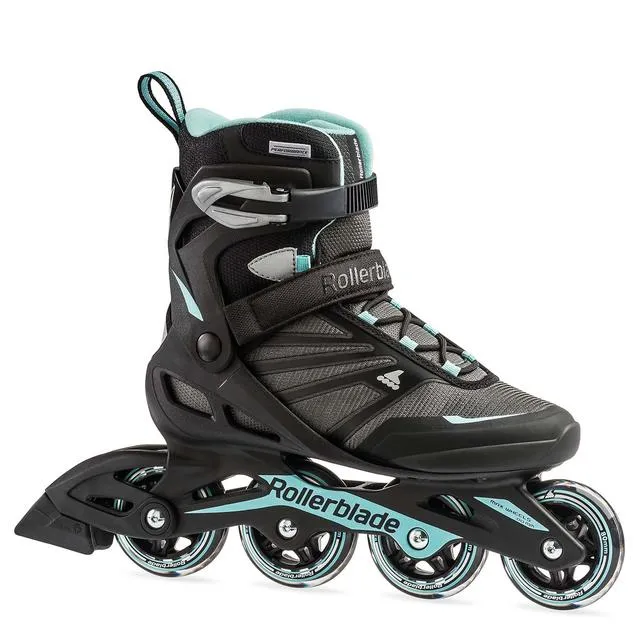 Zetrablade Women's Adult Fitness Inline Skate, Black And Light Blue